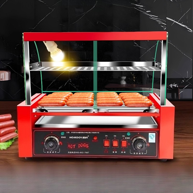 Máquina comercial para parrill - Hot Dog Press reseña y precio