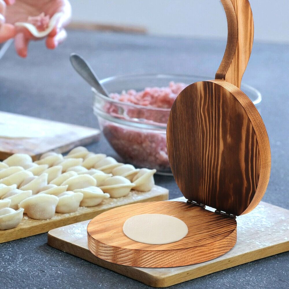 Prensador de masa de madera Ch - Dumpling Press Set reseña y precio